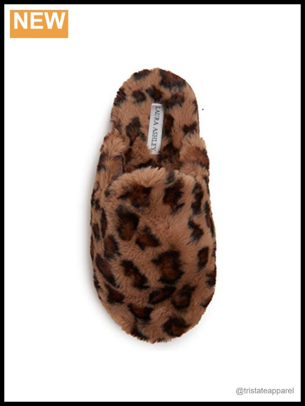 Laura Ashley Plush Memory Foam Slippers Faux Fur Lining